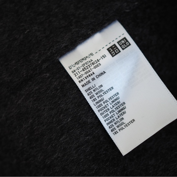 JW Anderson premium wool Uniqlo double face oversized coat - Picture 12 of 12